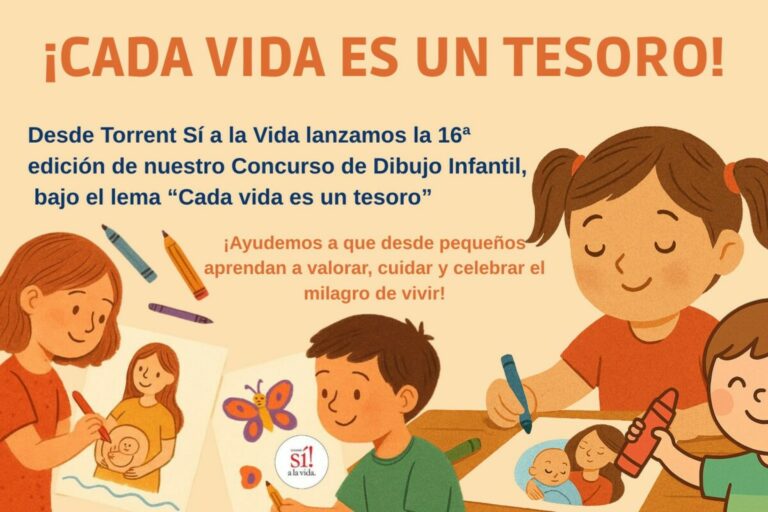✨ Cada vida es un tesoro: ¡participa en el XVI Concurso de Dibujo Infantil sobre la Vida!