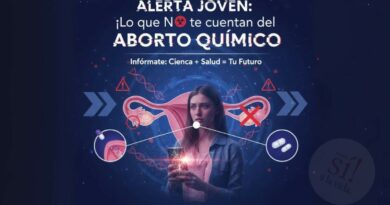 Alerta joven sobre los riesgos del aborto químico con pastillas, información científica y de salud.