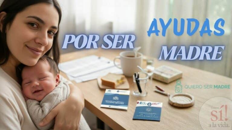 madre abrazando a bebe