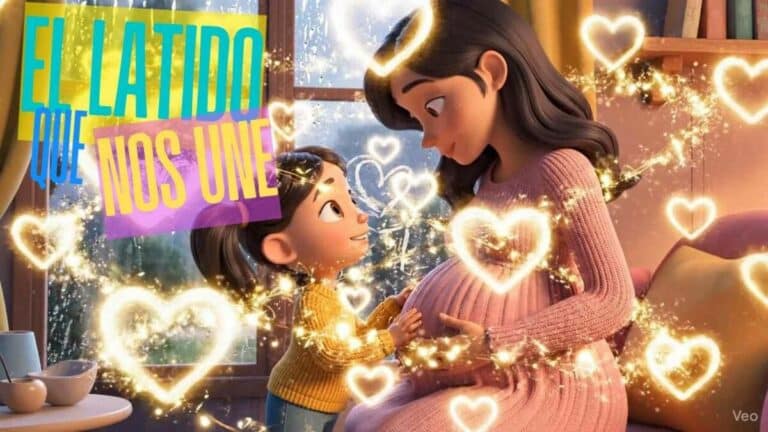 Niña escuchando el corazón de su madre – El Latido que nos Une