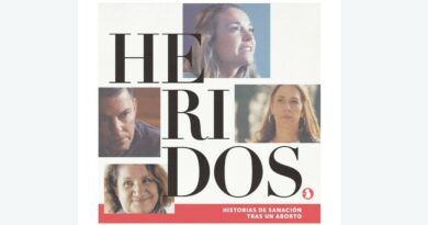 Cartel del documental HERIDOS con los rostros de los protagonistas, una película sobre historias de sanación tras un aborto