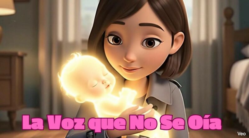 madre embarazada escucha a su hijo por nacer en el corto provida “La voz que no se oía”