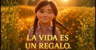 niña con síndrome de Down guiñando un ojo