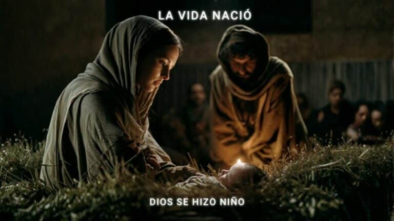 La Vida nació corto de Navidad cristiano belén tradicional