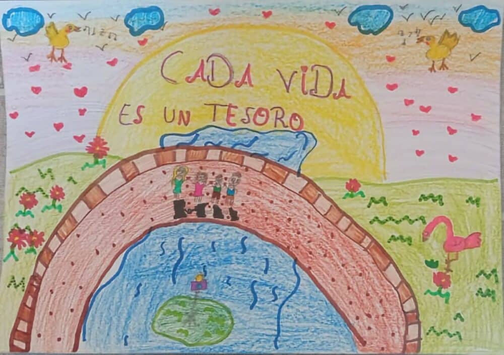 Ganadora categoría 7-8 años concurso dibujo Torrent sí a la vida