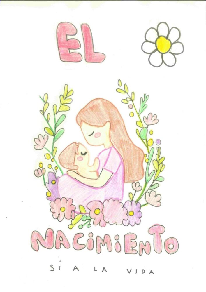 Dibujo Julia Méndez Virgen del Carmen