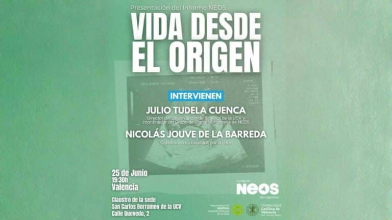 La vida no es un producto: NEOS presenta en Valencia el informe «Vida desde el Origen»